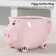 thumbnail image 2 of Taza de cerámica para café de boca ancha con forma de cerdito y asa, ideal para el hogar, la cafetería y la oficina, color rosa., 2 of 8