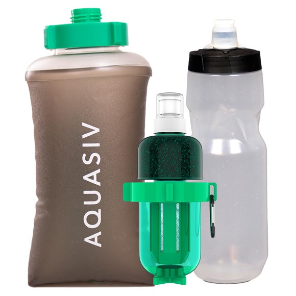 Kit de filtro de agua AQUASIV Gravity con HFM y filtro de carbono