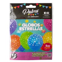 Set 12 Globos Estrella, Color Surtido 1 Un Palms