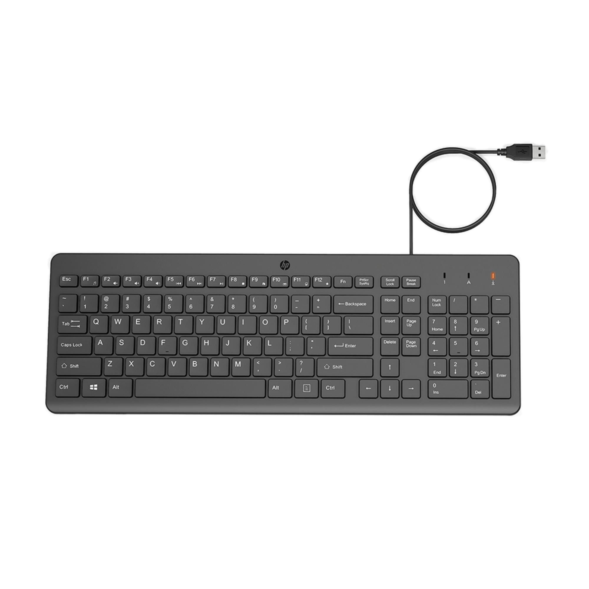 Teclado Hp 150 Alámbrico Usb Negro