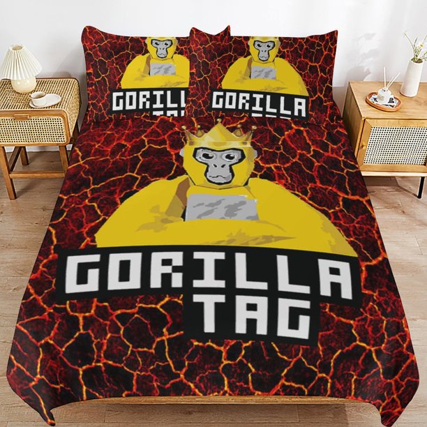 Gorilla Tag Bedding Set Duvet Cover Comfortable and Lightweight Cartoon Bedding 3 Piece Bed Set