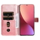 thumbnail image 3 of Funda Billetera para Xiaomi 12 con Porta Tarjetas y Soporte Ajustable Rosa, 3 of 6