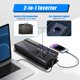 thumbnail image 3 of Inversor de corriente POWERFUEL 1200W 12V a 110V con USB y tomacorrientes AC, 3 of 8