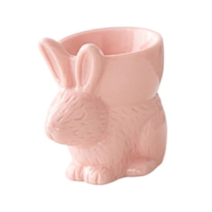 Bothyi - Cena De Copa De Huevo De Cerámica Cena De Mesa De Mesa De Pascua Para Huevos Duros Rosa