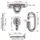 thumbnail image 4 of Colgadores para Columpio Dakzhou de Acero Inoxidable 304, Resistencia de 900 kg, 4 of 6