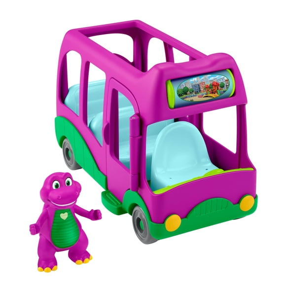 Vehículo para empujar un autobús Toy Adventure Barney World Preschool