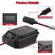 thumbnail image 5 of Convertidor Reductor de 20V a 12V para Hita*chi Adaptador de Rueda de Potencia de Batería de Ion de Litio de 18V, Adaptador Transformador Reductor de Voltaje con Encendedor de Cigarrillos, Regulad..., 5 of 6