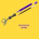 thumbnail image 5 of Bolígrafo de gel IQ LEGO Star Wars Sable de Luz morado con clip, 5 of 6