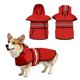 thumbnail image 1 of Impermeable para Perros Uxcell, Chaqueta Impermeable para Mascotas con Agujero para Correa con Capucha, (Rojo, L), Destinado para Cachorros, 1 of 7