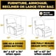 thumbnail image 5 of Fundas de almacenamiento para muebles, silla de plástico estándar, extra grande, 5 of 9
