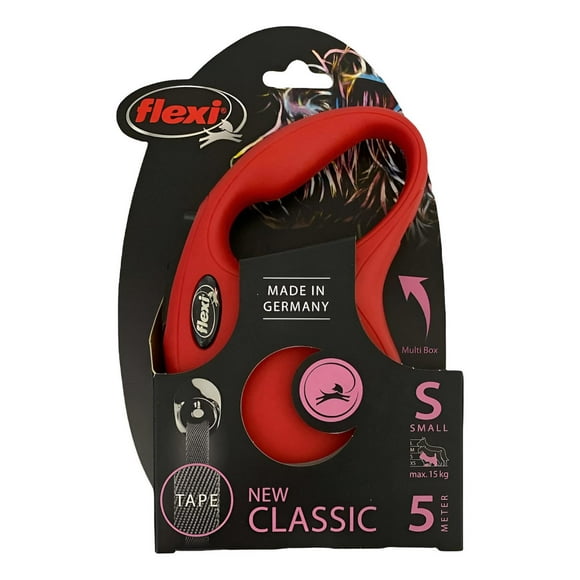Correa Retráctil Para Perro Flexi Classic Talla S Max. 15kg rojo
