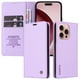 thumbnail image 5 of Funda Billetera de Cuero para iPhone 16 Pro con Tarjetero y Soporte - Tapa Magnética Morado, 5 of 6