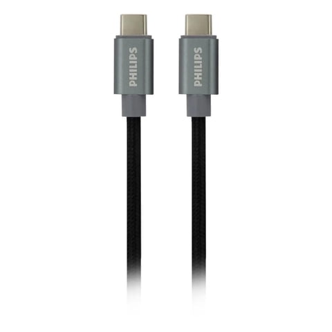 Philips - Cable De Carga Usb C A Usb C 120Cm Negro Dlc5533C/97