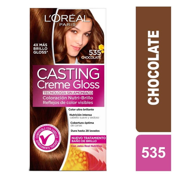 Coloración Casting Cabello Creme Gloss Chocolate 535, 1 Un