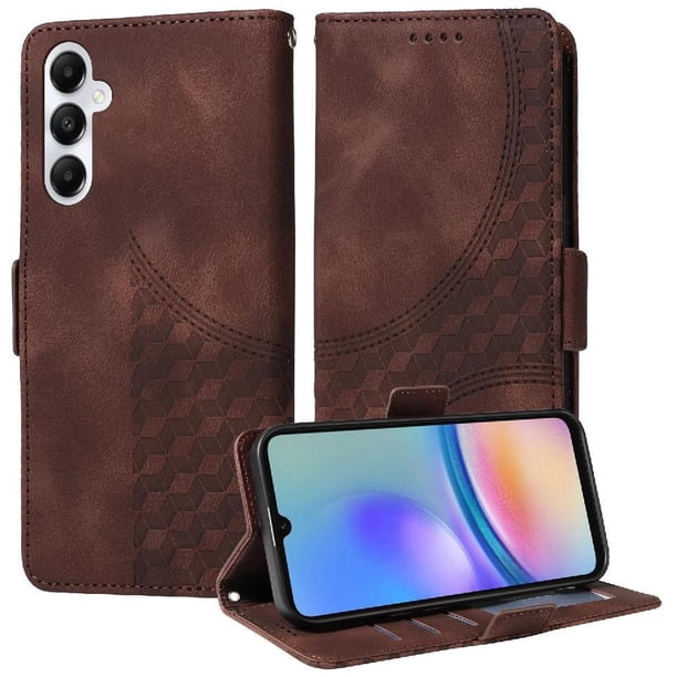 Carcasa FOXDOCK Samsung Galaxy A05s de cuero PU, diseño acolchado clásico, protección contra caídas y rayones