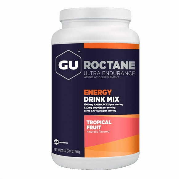 GU Roctane Energy Drink Mix | 24srv Canister, Tropical Fruit