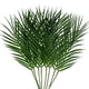 thumbnail image 1 of hojas artificiales de palmera areca, hojas de palmera tropical, hojas de monstera artificiales para arreglos florales de Domingo de Ramos, luau hawaiano, playa, boda, fiesta., 1 of 6