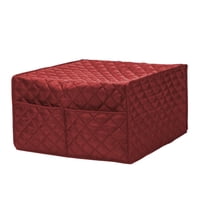 Magideal - Funda Para Microondas, Protección Para Máquina, Para Uso Doméstico, A Prueba De Polvo, Bolsillos Exteriores Delanteros, Lavable, Funda Para Encimeras, Rojo