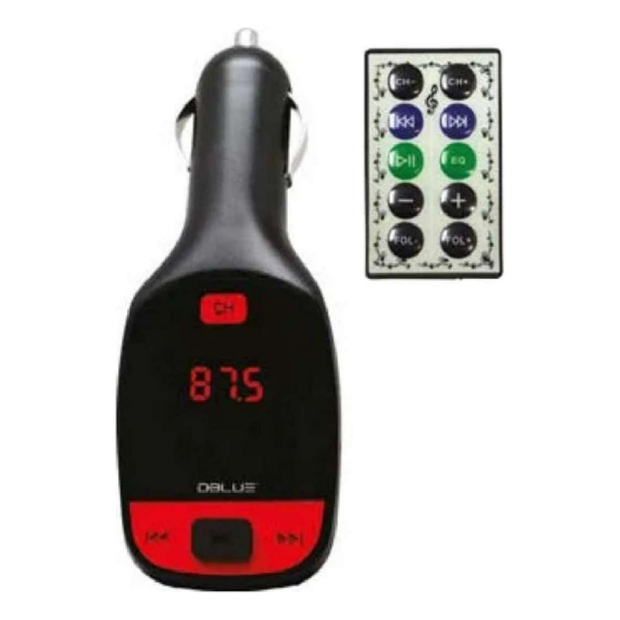 Transmisor Frecuencia Fm Dblue Pantalla Led Black Azul