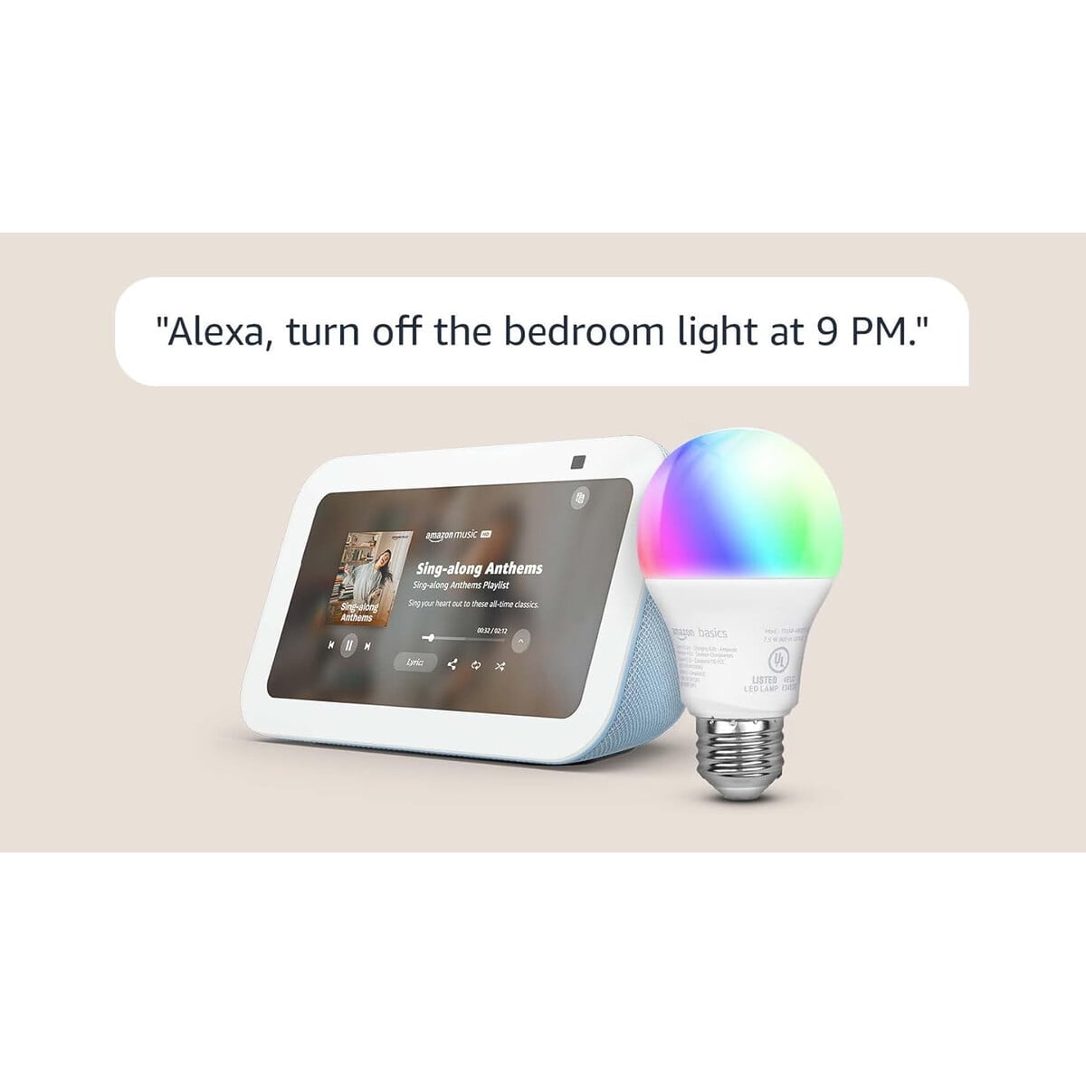 Echo Show 5 Cloud Blue Ampolleta Smart Color