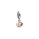 thumbnail image 1 of Dije Colgante Pandora Doble Corazón Bicolor, 1 of 2