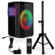 thumbnail image 1 of Altavoz Bluetooth Pyle, altavoz portátil de 8 pulgadas y 120 W con micrófono TWS, 1 of 8