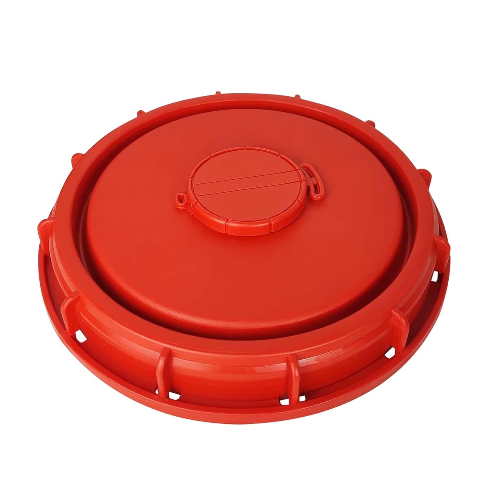 Magideal - Cubierta De La Tapa Del Totalizador Ibc, Tapa Del Tanque De Líquido De Agua Del Tanque Ibc, Portátil, Ajuste Rojo, Fácil De Instalar Con Orificio De