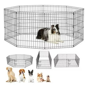 Genérico - Jaula Desplegable 8 Paneles Perro Gatos Cuy Hurón Corral Xl