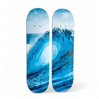 Colateral - Set Cuadros Mural Tabla Skate Ola De Mar