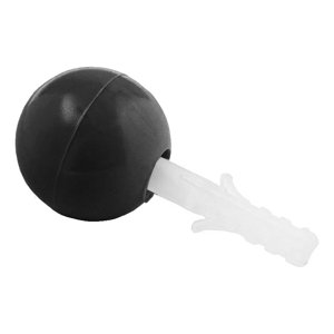 Tope De Puerta Esférico Plástico Negro 25 Un Dvp
