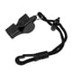 thumbnail image 2 of Silbato De Emergencia Con Cordón De Clip Para Seguridad En Bote De Kayak Al Aire Libre, Color Negro, 2 of 3