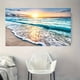 thumbnail image 1 of 1pc Print Oil Painting, Modern European And American Style Inswind Shoreline Sunrise Sea Sun Hanging Wall Wallpaper Background Painting Crash Into Me Home Decoration Poster Art Wall Decoration Painti, 1 of 5