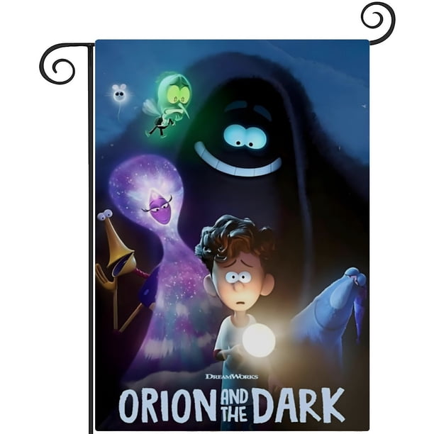 Orión y la Oscuridad-bandera de jardín temática. Regalo perfecto para fans, amigos y familiares, ideal para actividades al aire libre y decoración de fiestas.28CM*45CM