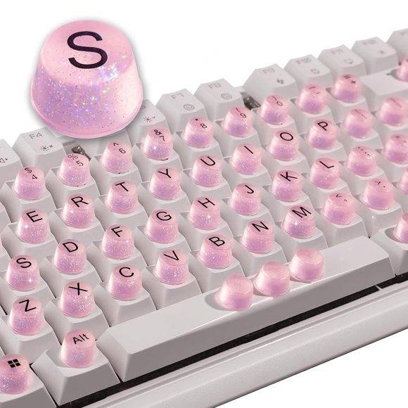 Pegatinas elevadas para teclado con brillo – para usuarios con uñas largas