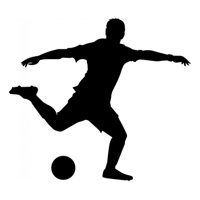 Rienda Libre Graphics - Decomural Football Player Kicking Sports Pack Ws-33253