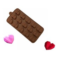 Genérico - Molde Mini Corazon Diamante Molde Corazón Geometrico