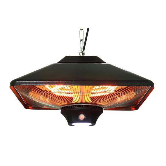 Calentador exterior EnerG+ eléctrico infrarrojo colgante con LED de 1500 W