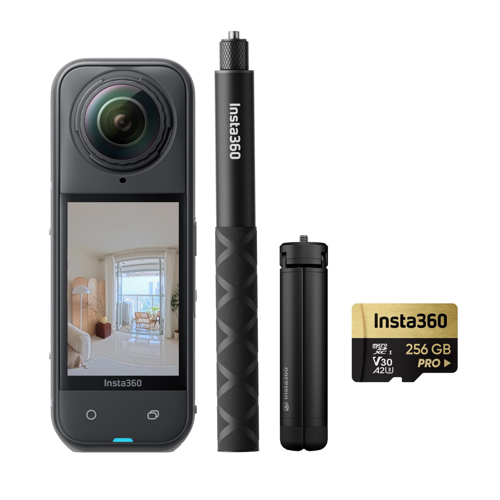 Videocámara Insta360 X5 8k, Impermeable, Cámara De Acción 360°