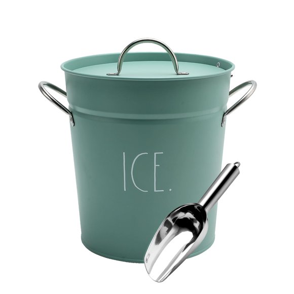 Cubo Rae Dunn 3 L Acero Inoxidable Salvia con Cuchara