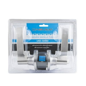 Daumer - Cerradura Manilla Tubular Baño B900 Níquel Satinado