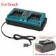 thumbnail image 1 of Cargador Portátil de Doble Puerto para Bosch Batería de Litio Recargable de 14.4V-18V BAT622, BAT609, BAT618G BAT614, BAT618, BAT611, BAT610, BAT610G Cargador Rápido, 1 of 8