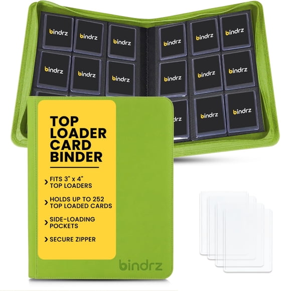 Binderz Álbum con 9 bolsillos para top loaders para 252 cartas