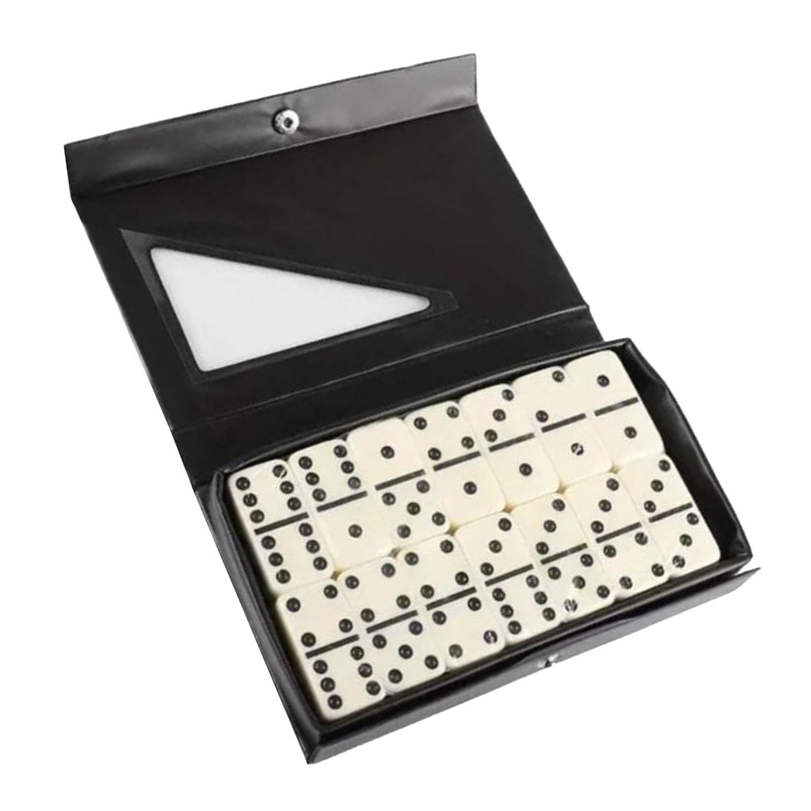 Bothyi - Double Six Domino Set 28 Dominó En Estuche Portátil Para Viajes Turismo Vacaciones