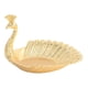 thumbnail image 4 of Bandeja De Servicio Metal Pavo Real Dorado Plato De Fruta Mesa Centro De Mesa Decoración Del Hogar, 4 of 5