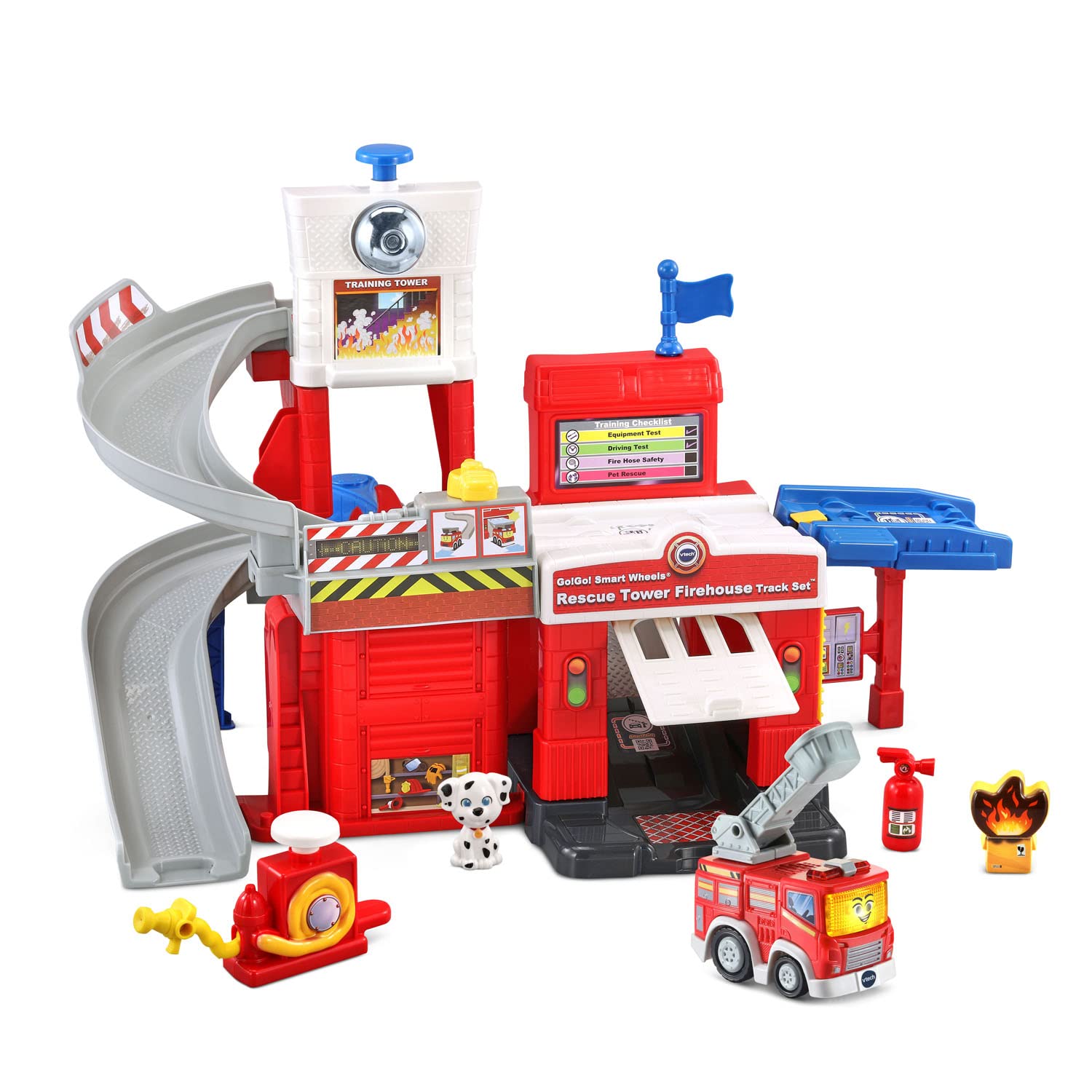 Set De Juego Vtech Go! ¡Vamos! Torre De Rescate Smart Wheels, Estación De Bomberos