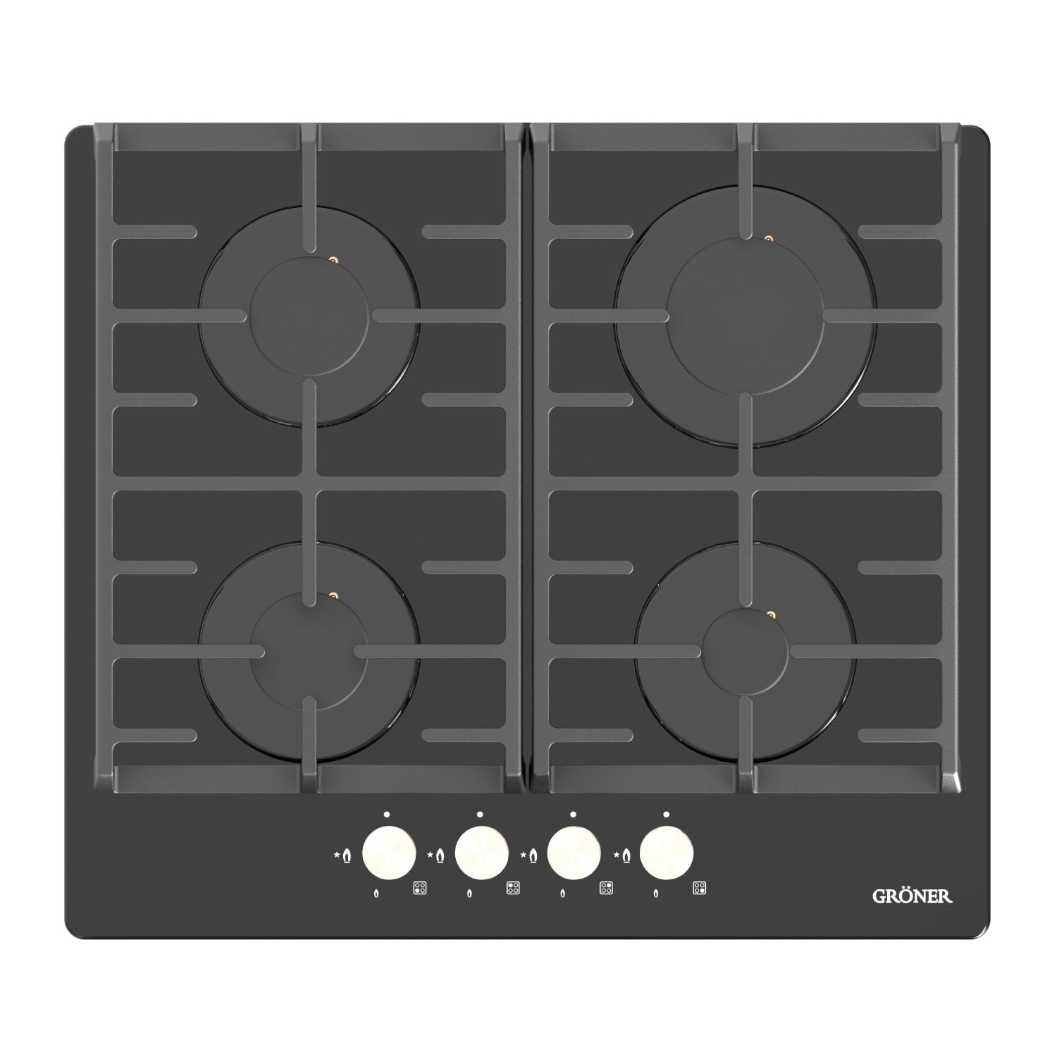 Groner - Encimera A Gas Vitro 4q