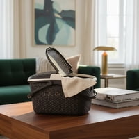 Canasta Moderno Cesto Ratan Para Alimentos Picnic Camping Marca Reyplast