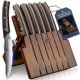 thumbnail image 1 of Set de Bloque de Cuchillos SYOKAMI 6 piezas Plegable de Madera de Acacia, 1 of 5
