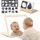 thumbnail image 1 of Espejo para tummy time IEATFO con 20 tarjetas y 40 patrones, 1 of 3