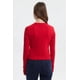 thumbnail image 3 of Polera Mujer Rib Abertura Puño Rojo, 3 of 4